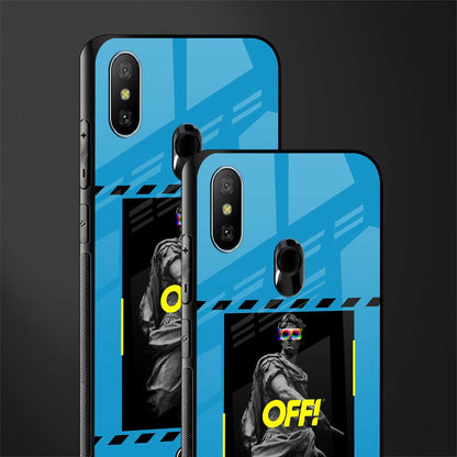 groovy caesar glass case for redmi 6 pro image-2