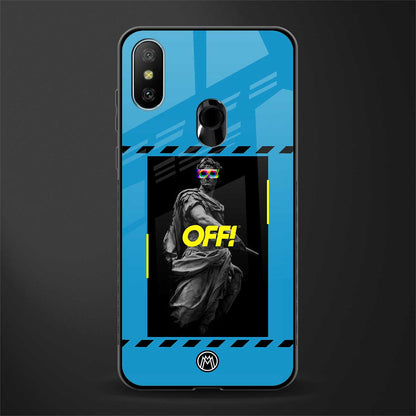 groovy caesar glass case for redmi 6 pro image