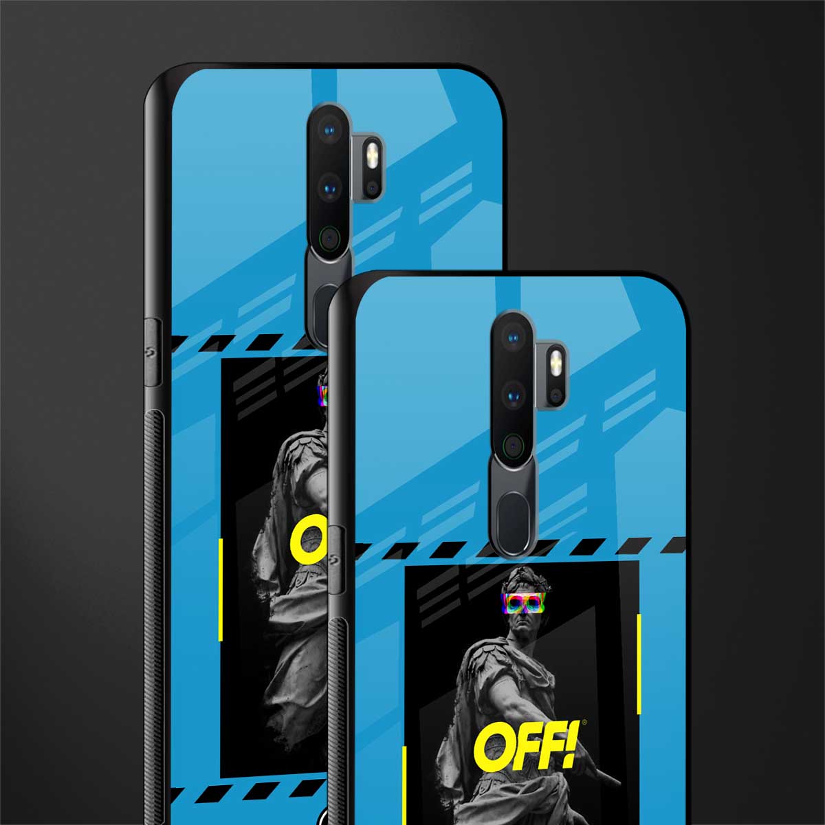 groovy caesar glass case for oppo a9 2020 image-2