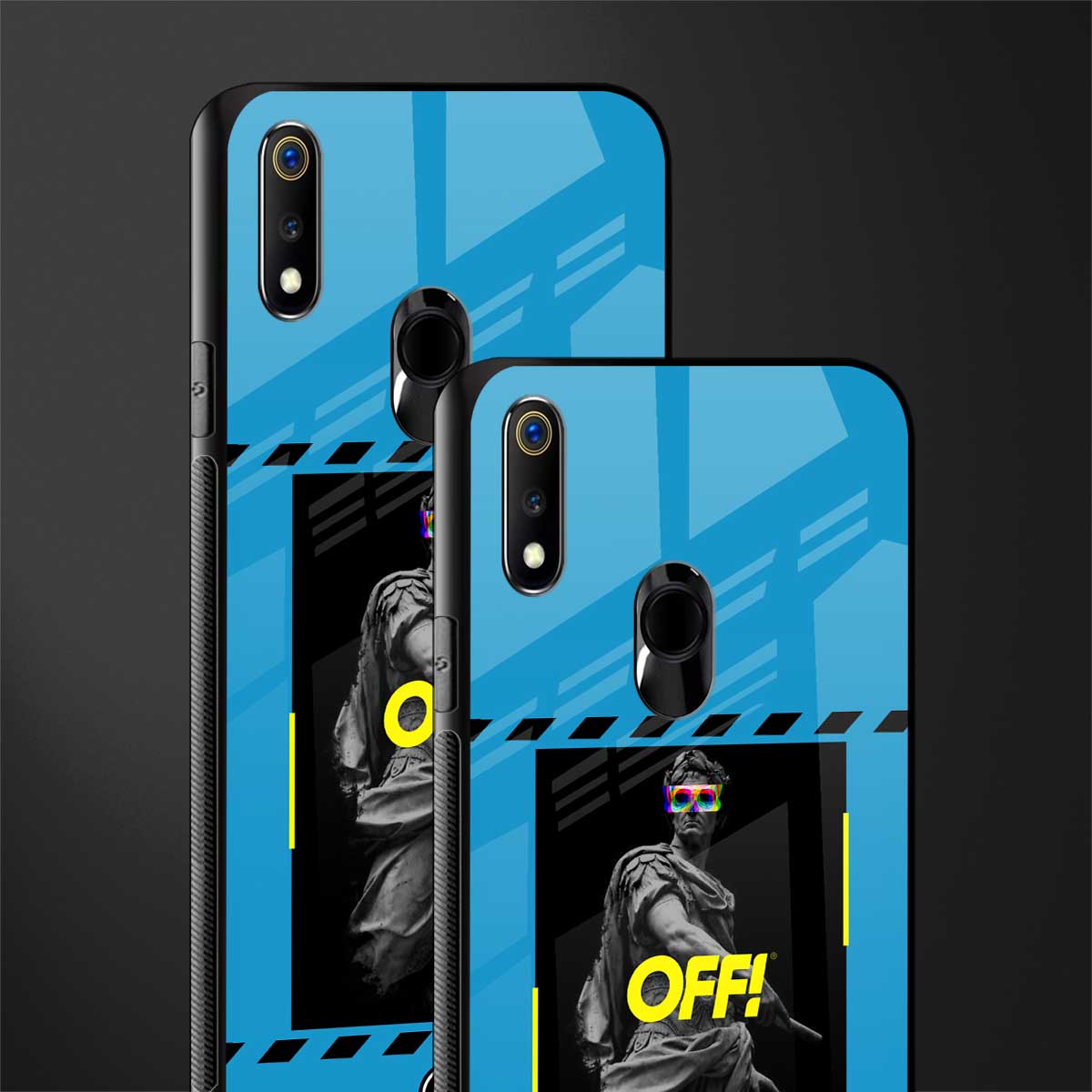 groovy caesar glass case for realme 3 pro image-2