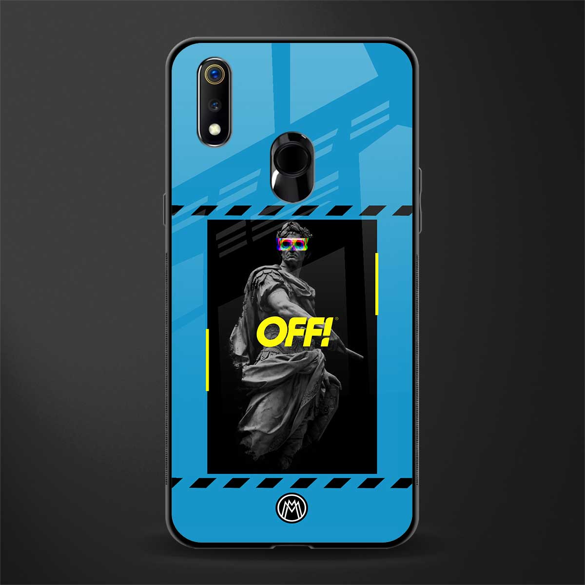 groovy caesar glass case for realme 3 pro image