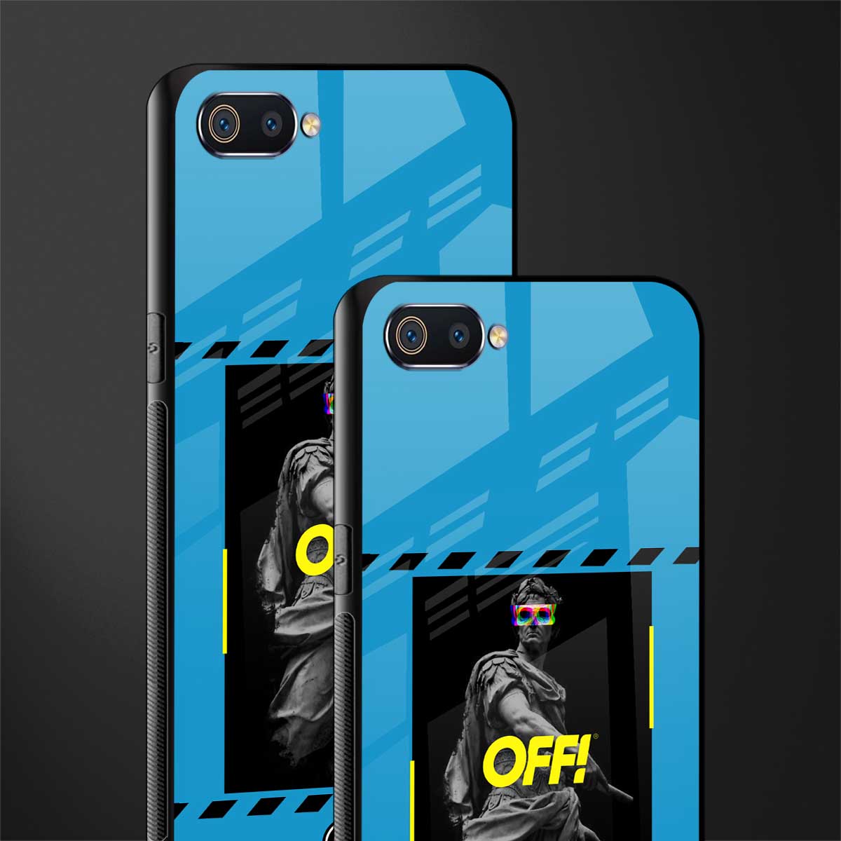 groovy caesar glass case for oppo a1k image-2