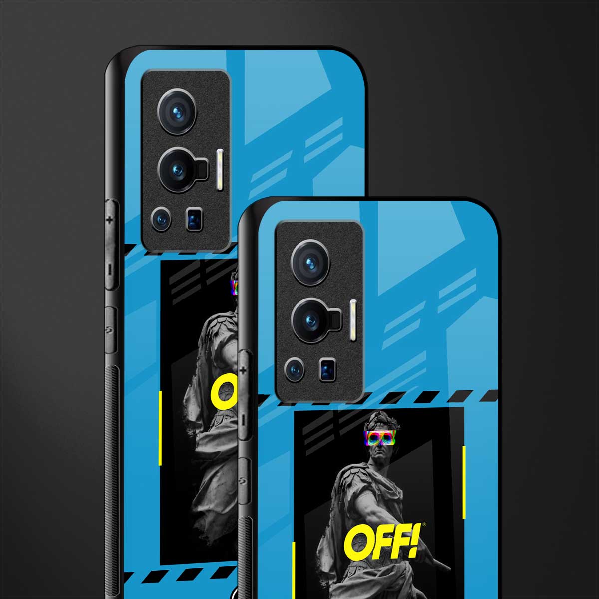 groovy caesar glass case for vivo x70 pro image-2