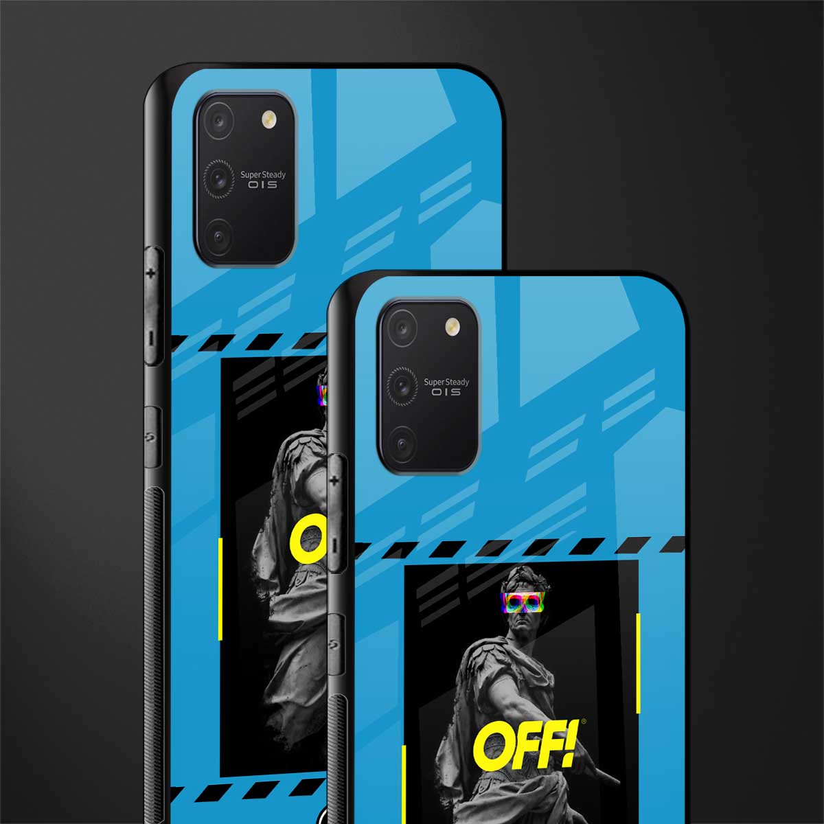 groovy caesar glass case for samsung galaxy a91 image-2