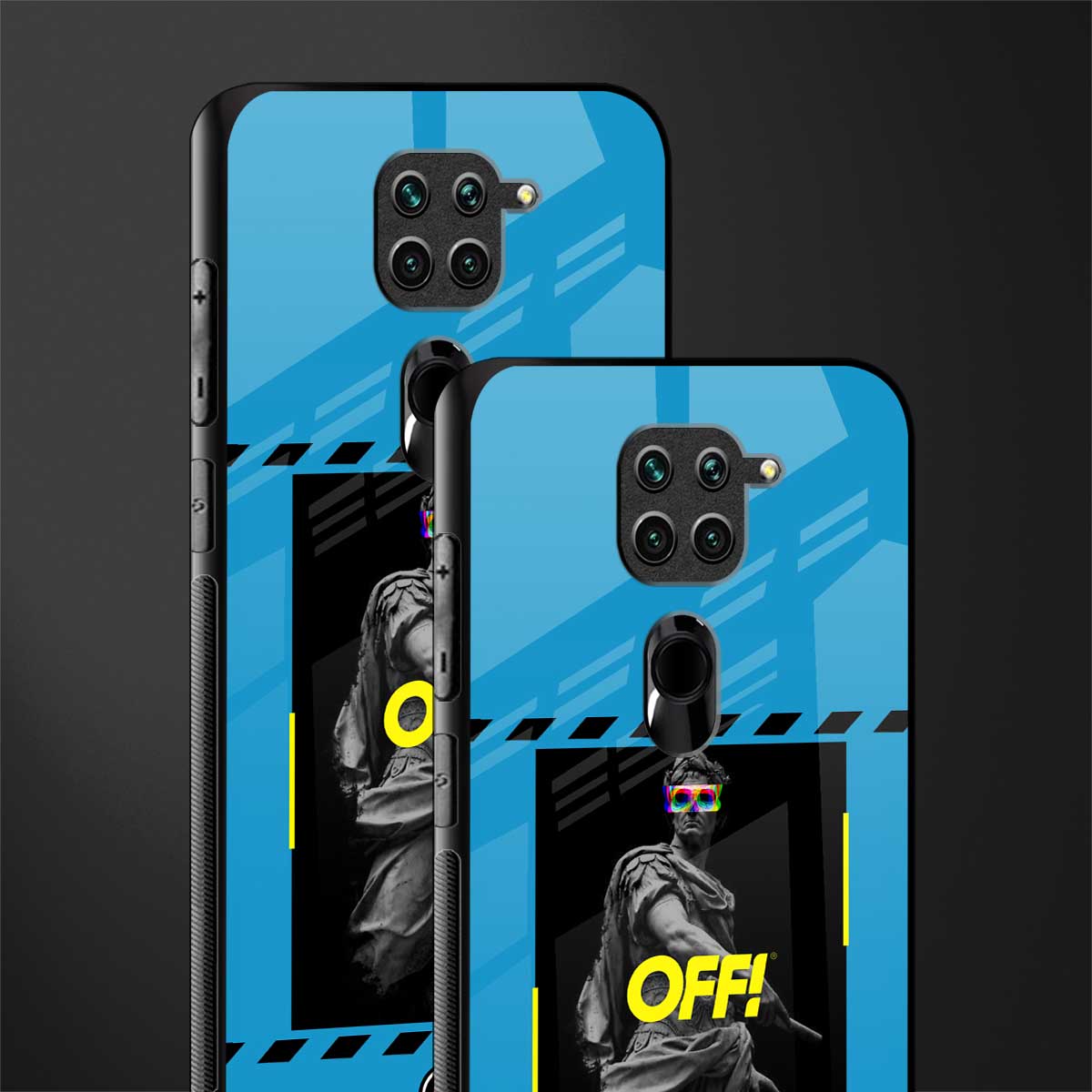 groovy caesar glass case for redmi note 9 image-2