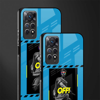 groovy caesar glass case for redmi note 11s image-2