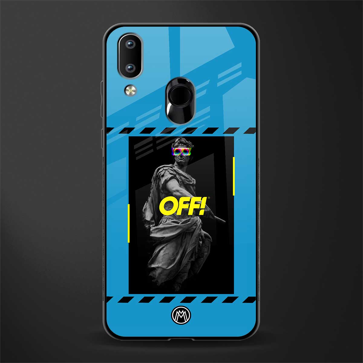 groovy caesar glass case for vivo y91 image