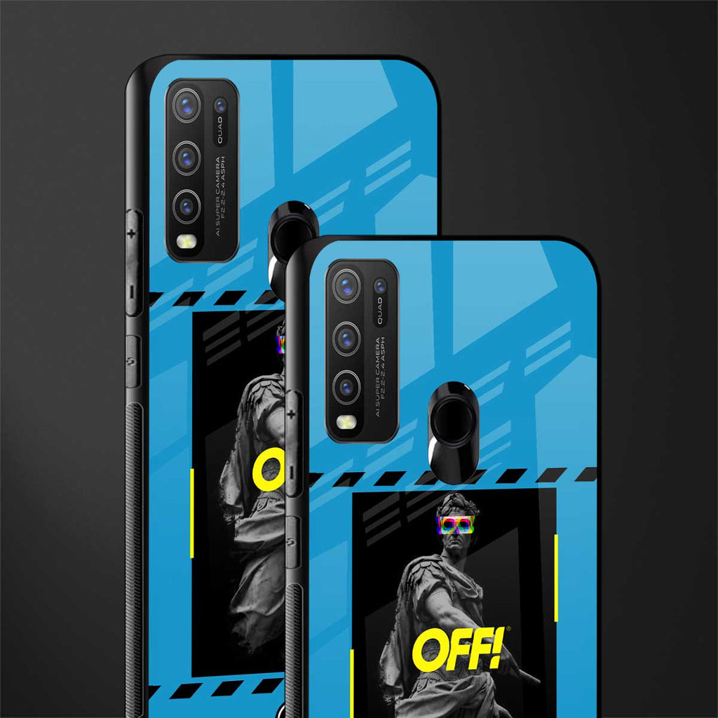 groovy caesar glass case for vivo y30 image-2