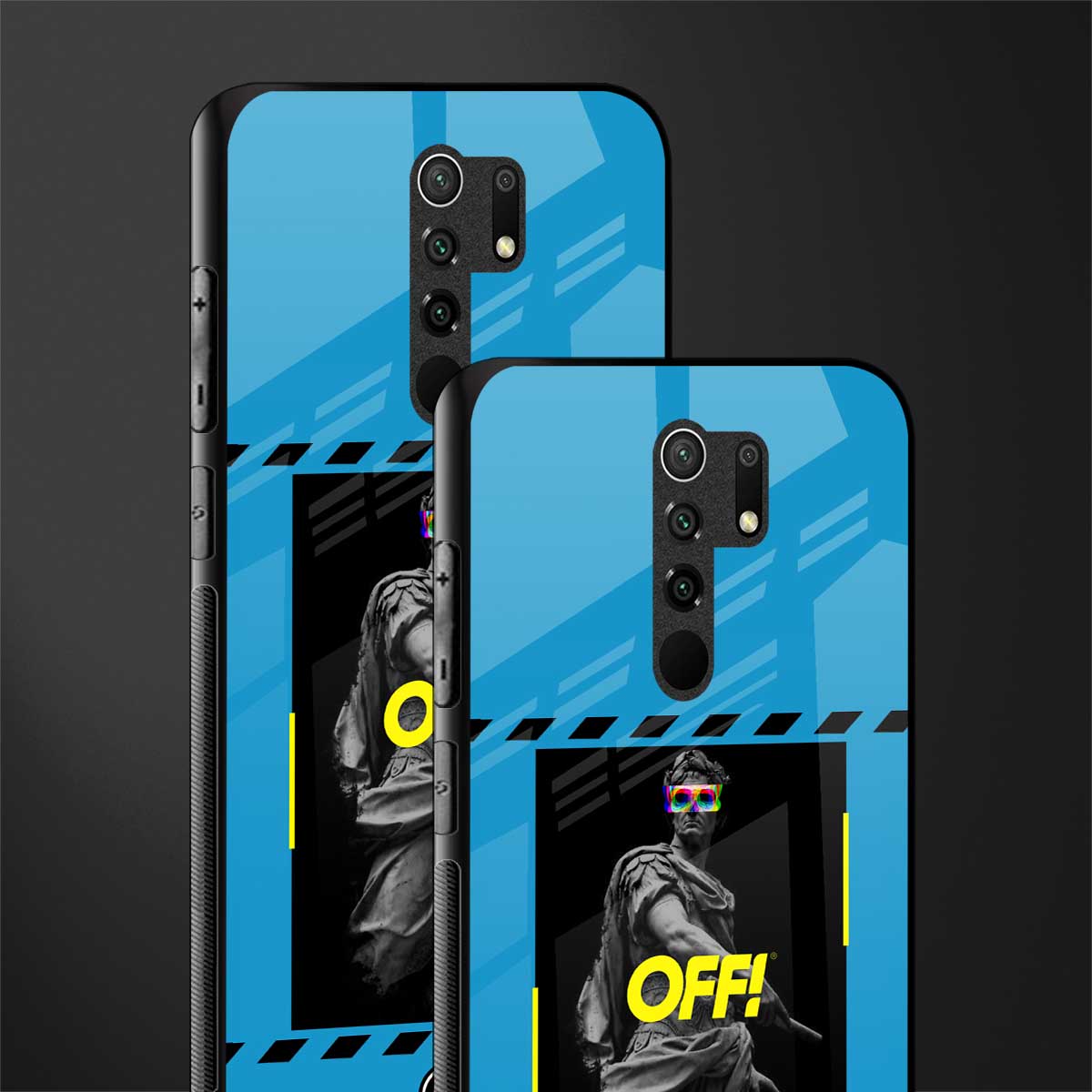 groovy caesar glass case for redmi 9 prime image-2