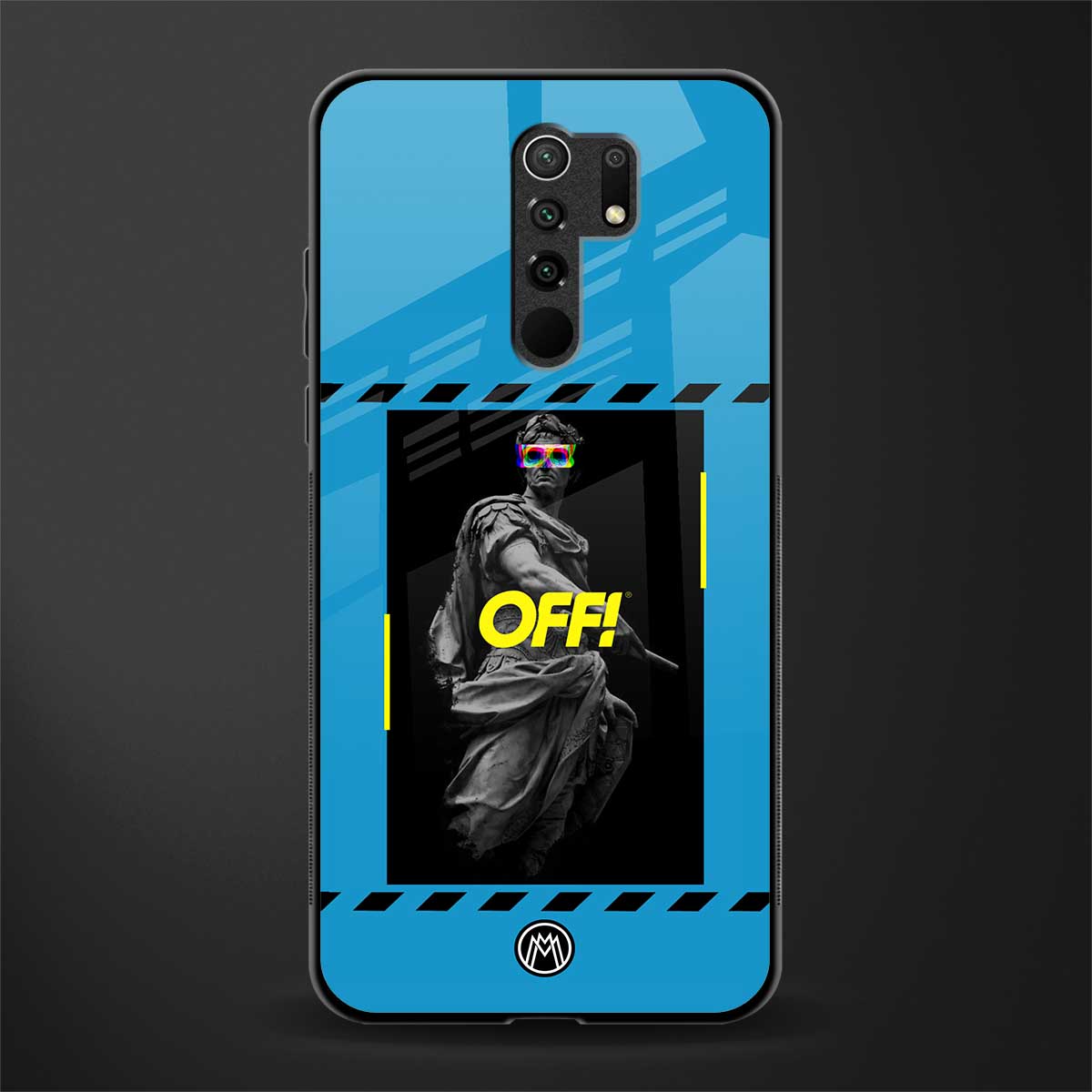 groovy caesar glass case for redmi 9 prime image