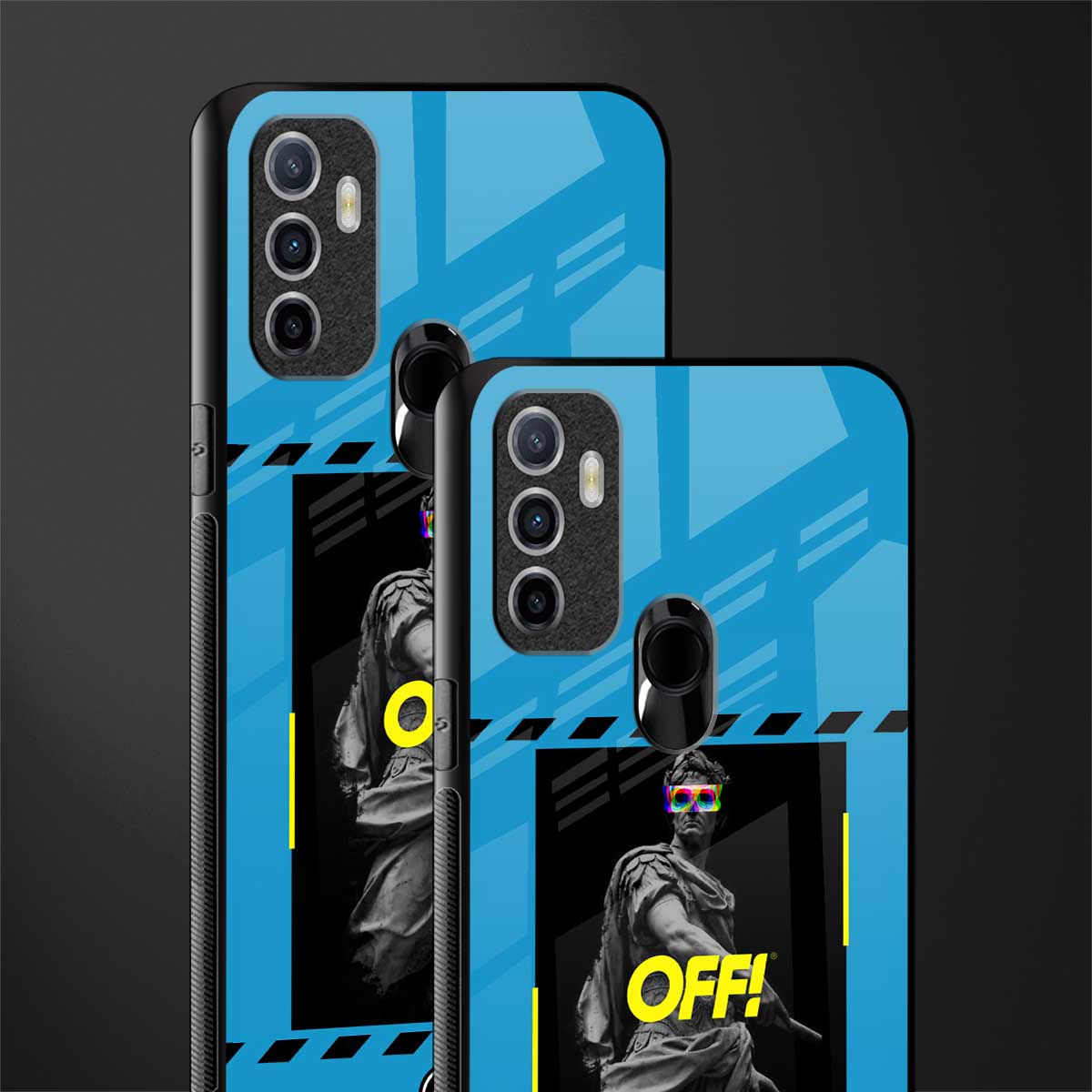 groovy caesar glass case for oppo a53 image-2