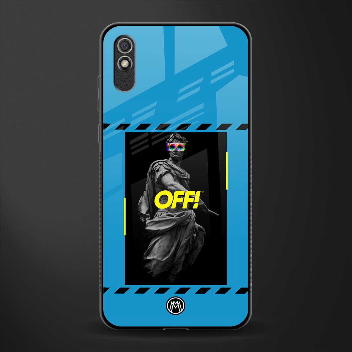groovy caesar glass case for redmi 9i image