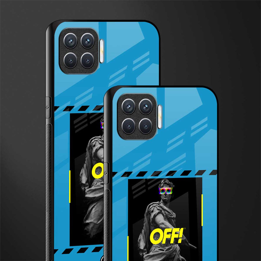 groovy caesar glass case for oppo f17 image-2