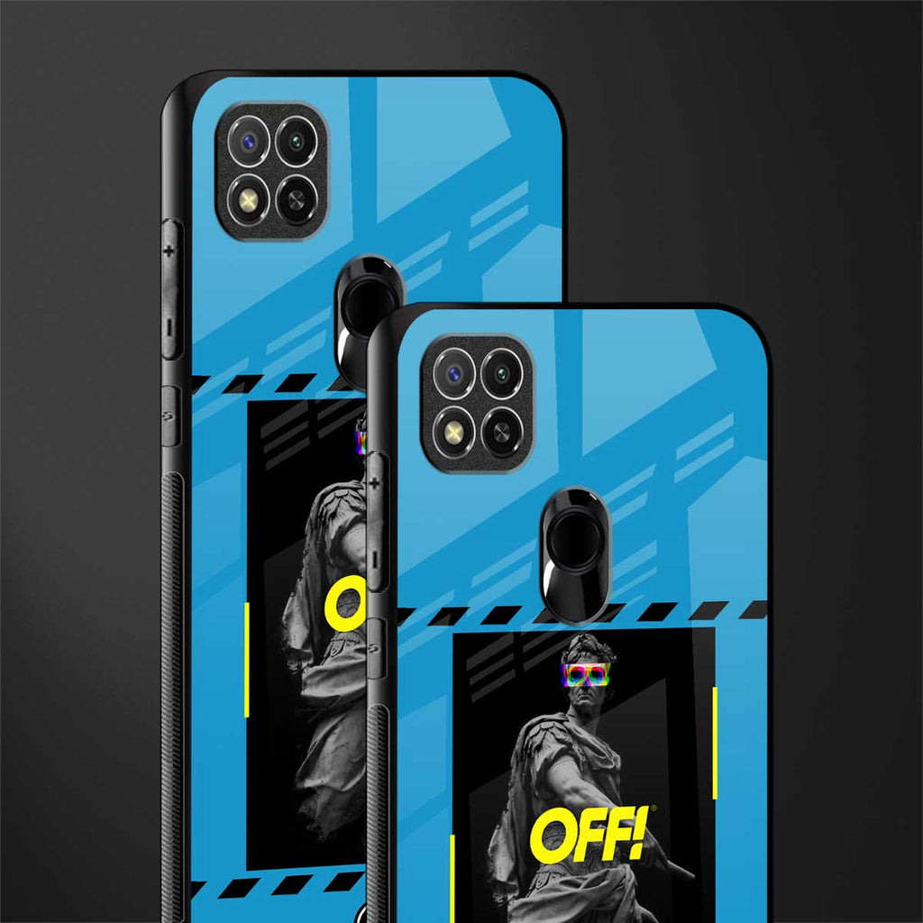 groovy caesar glass case for redmi 9c image-2