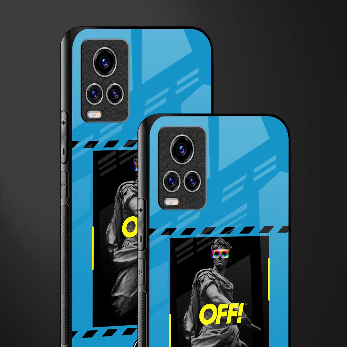 groovy caesar glass case for vivo v20 pro image-2