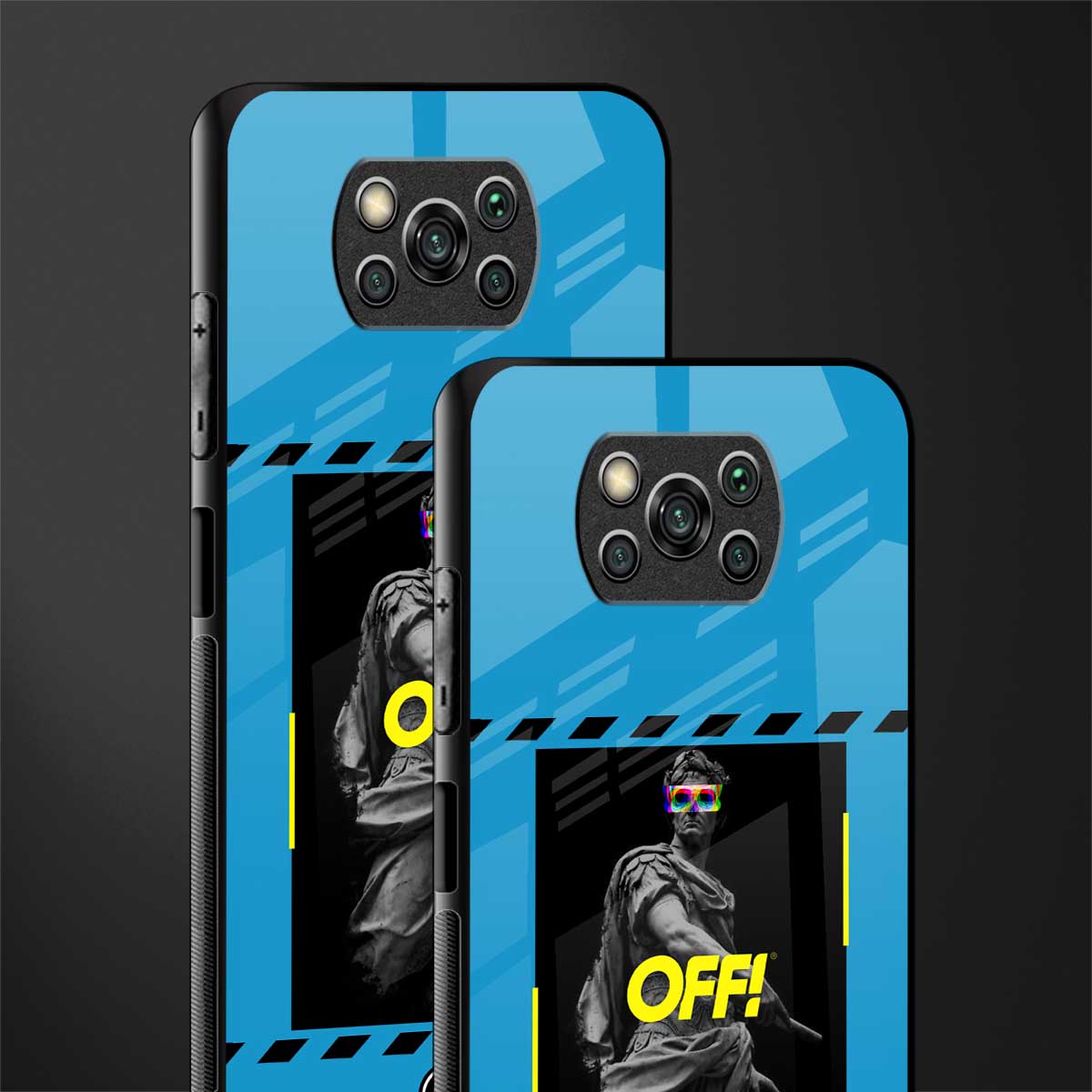 groovy caesar glass case for poco x3 pro image-2