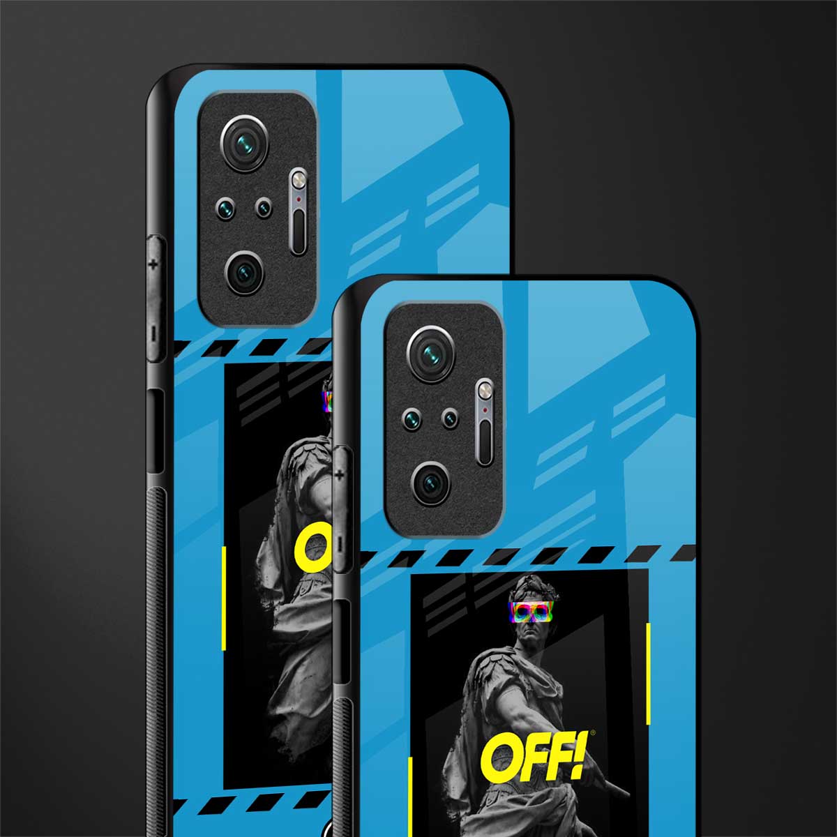 groovy caesar glass case for redmi note 10 pro max image-2