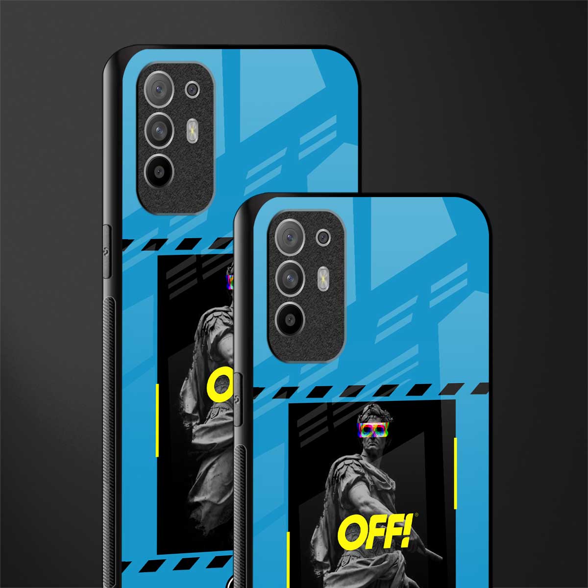 groovy caesar glass case for oppo f19 pro plus image-2