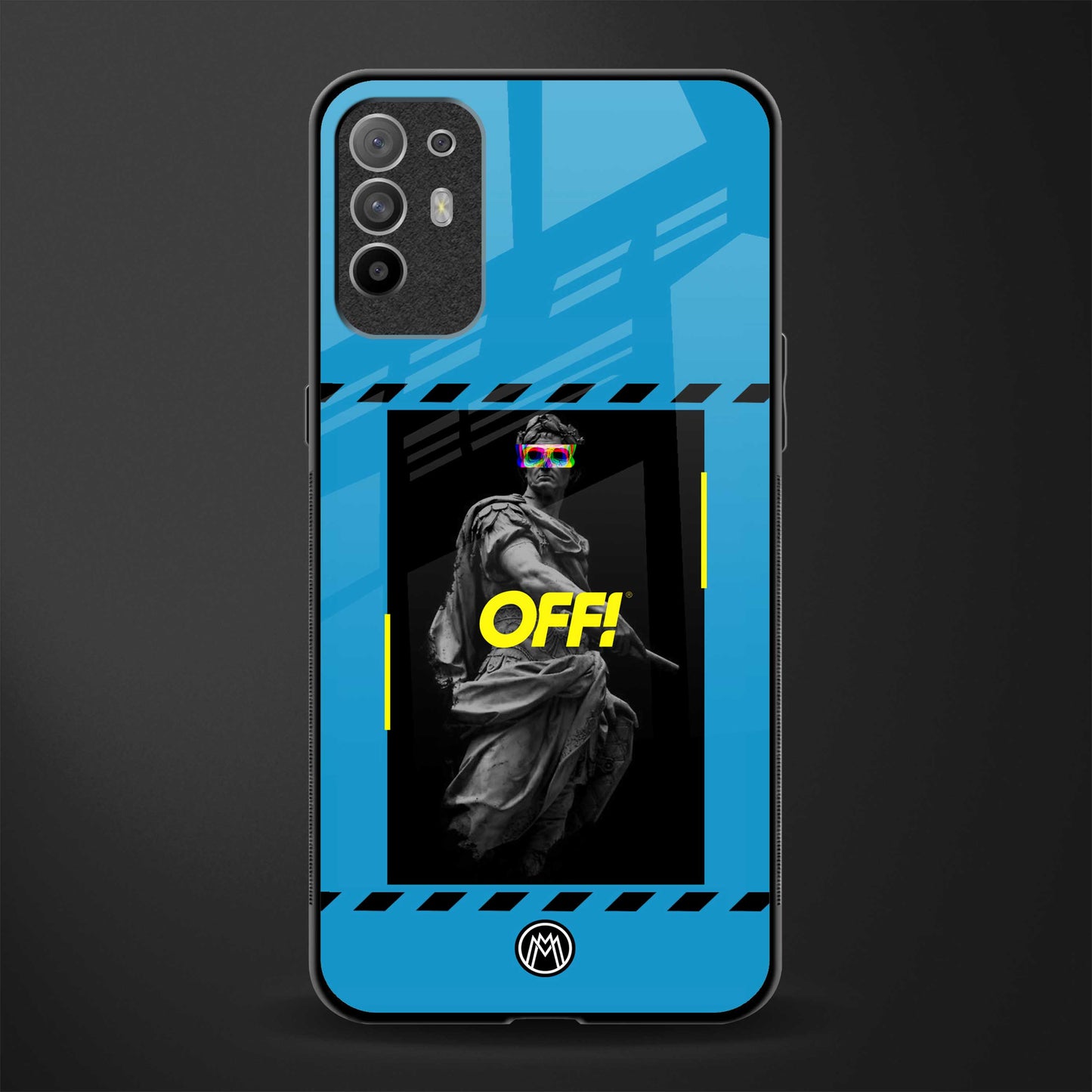 groovy caesar glass case for oppo f19 pro plus image