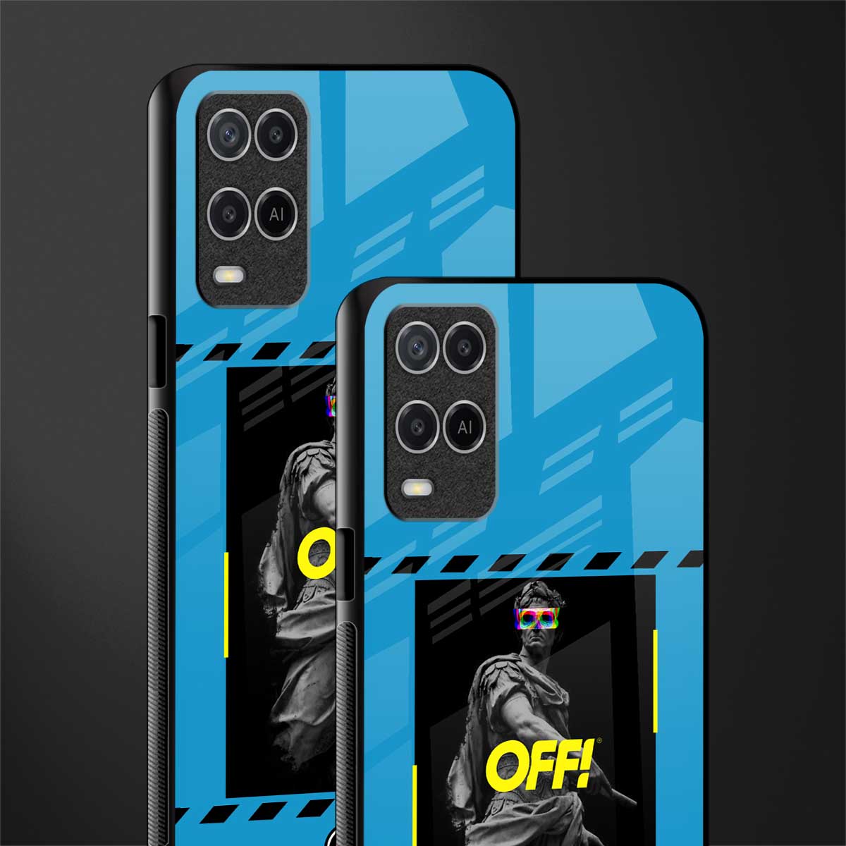 groovy caesar glass case for oppo a54 image-2