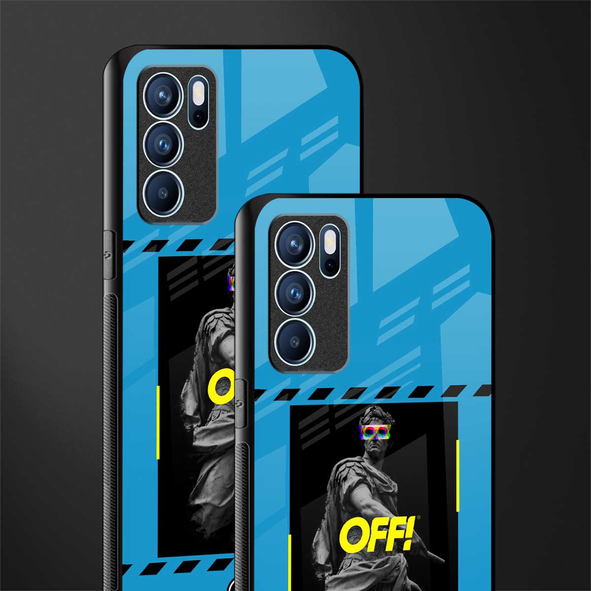 groovy caesar glass case for oppo reno6 5g image-2