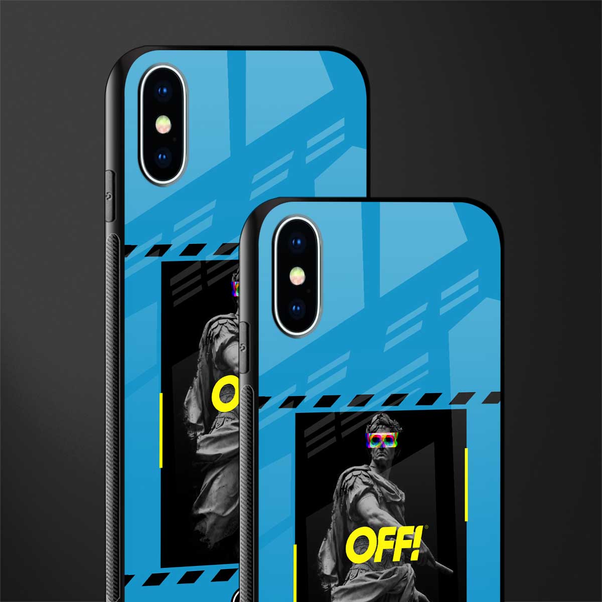 groovy caesar glass case for iphone xs image-2