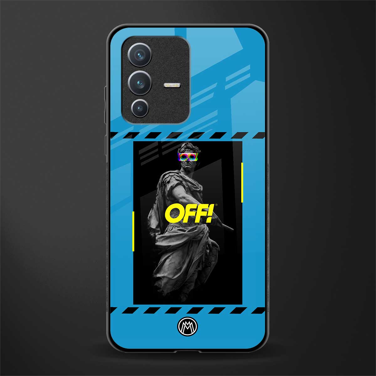 groovy caesar glass case for vivo v23 5g image