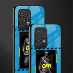 groovy caesar back phone cover | glass case for samsung galaxy a73 5g