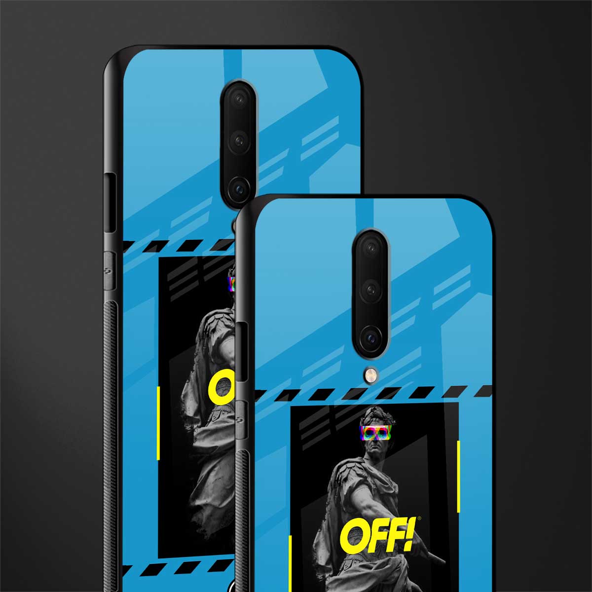 groovy caesar glass case for oneplus 7 pro image-2