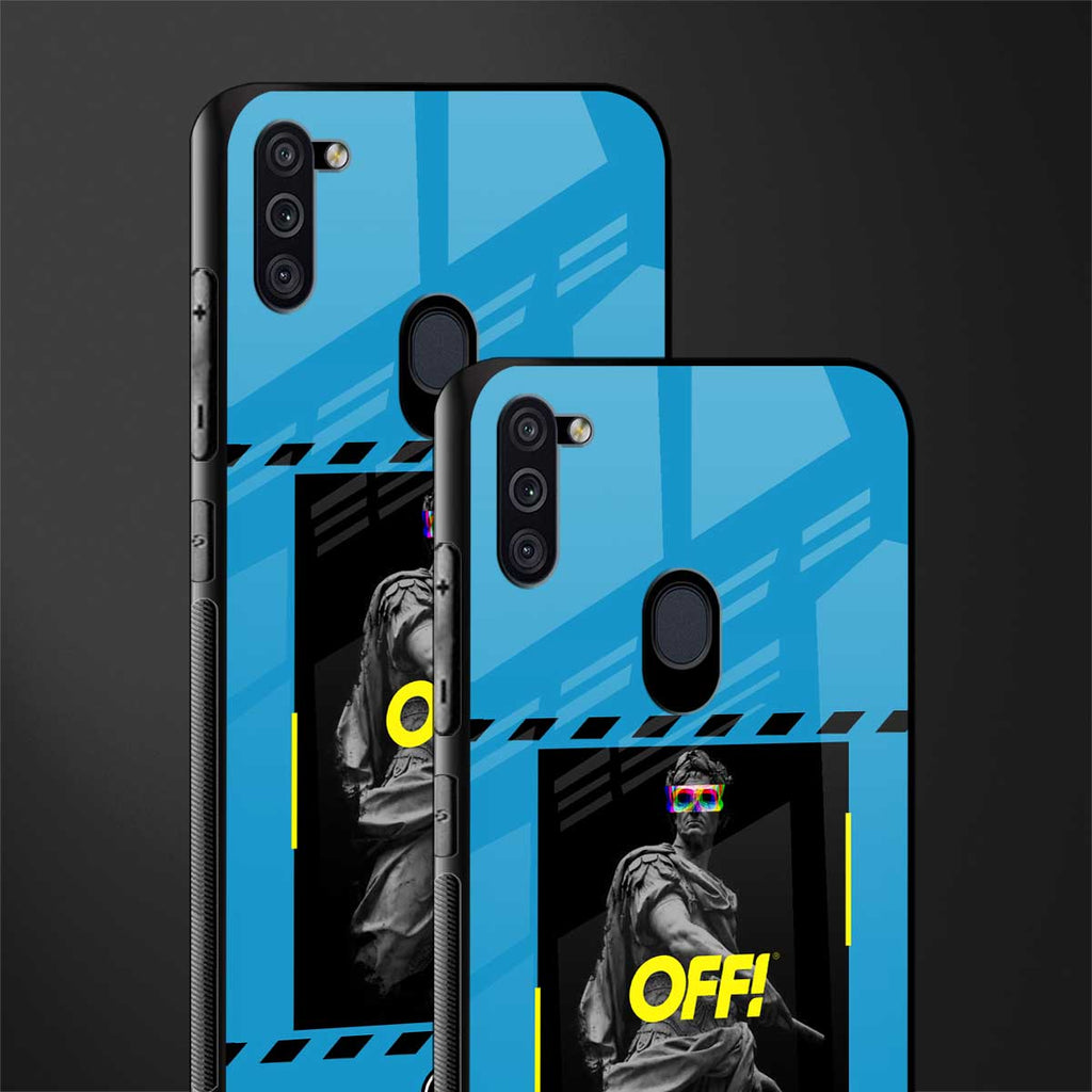 groovy caesar glass case for samsung a11 image-2
