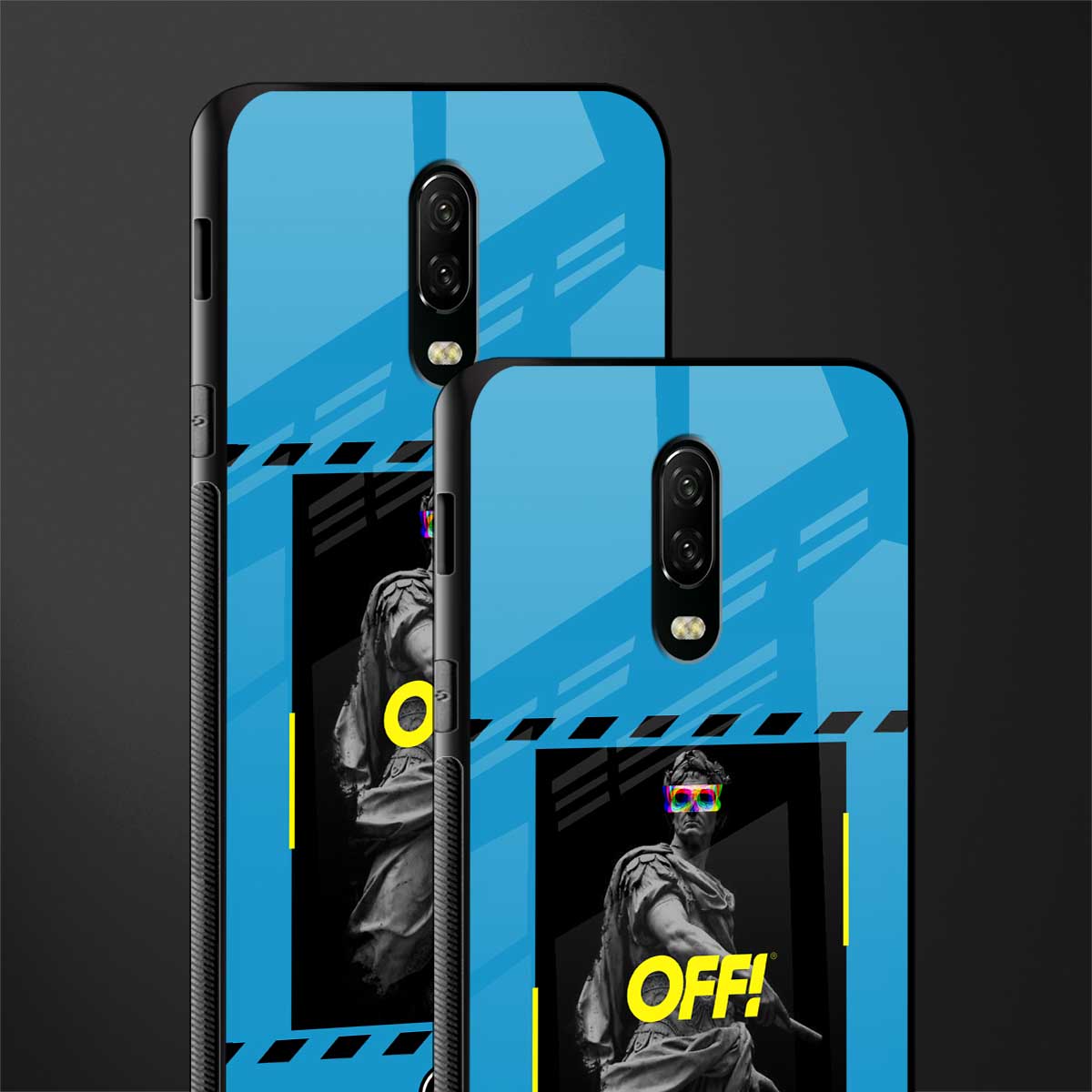 groovy caesar glass case for oneplus 6t image-2