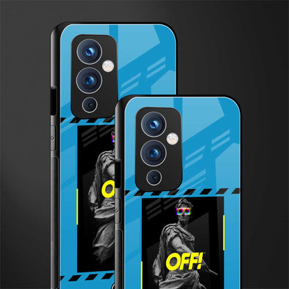 groovy caesar back phone cover | glass case for oneplus 9