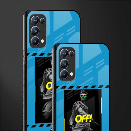 groovy caesar back phone cover | glass case for oppo reno 5