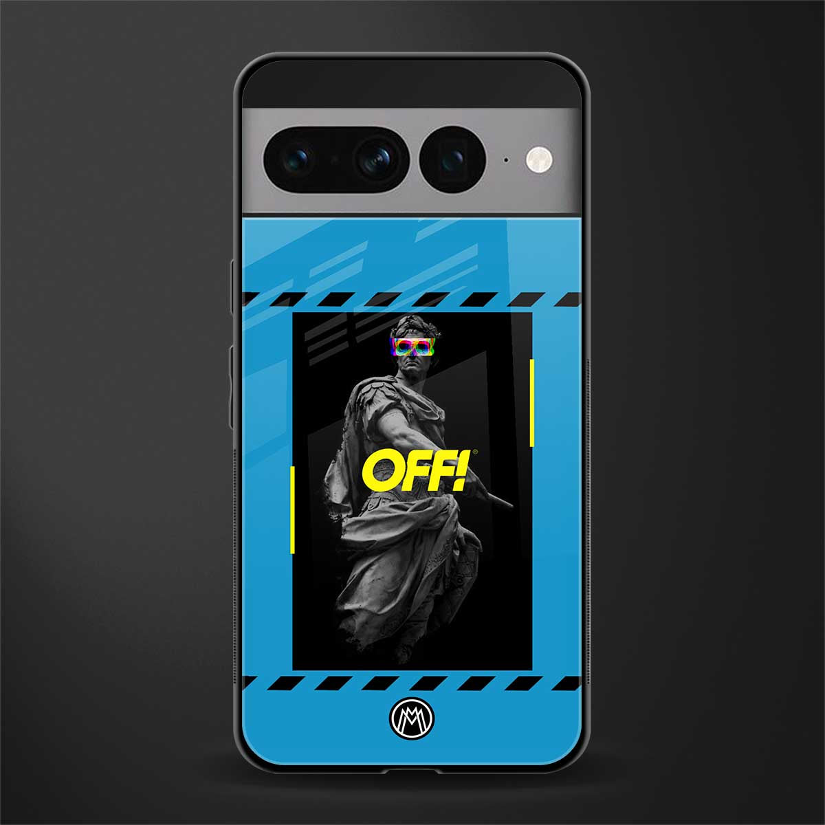 groovy caesar back phone cover | glass case for google pixel 7 pro