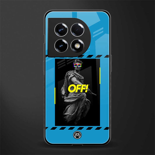 groovy caesar back phone cover | glass case for oneplus 11