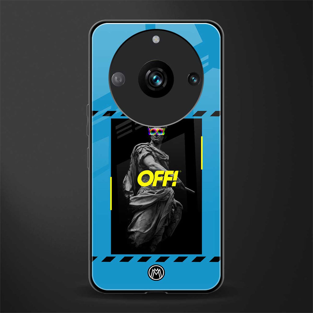 groovy caesar back phone cover | glass case for realme 11 pro 5g