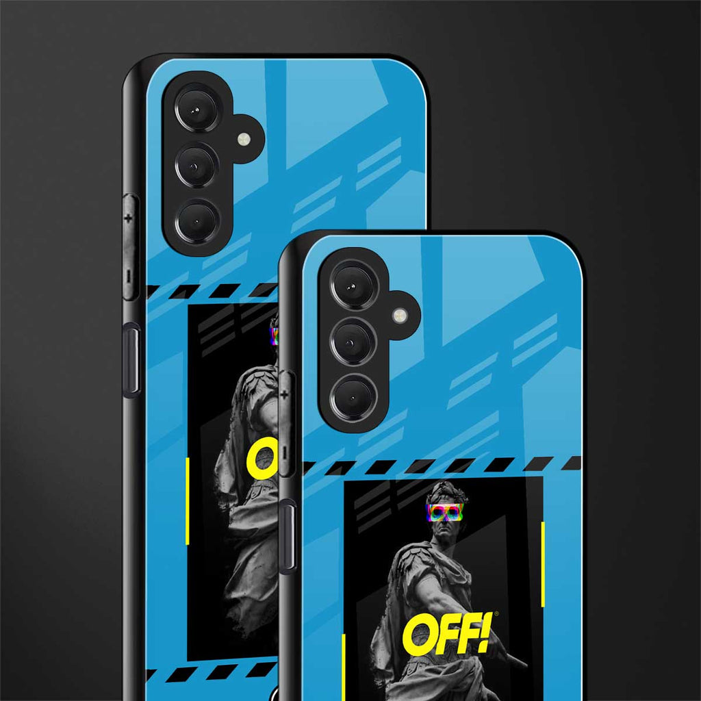 groovy caesar back phone cover | glass case for samsun galaxy a24 4g
