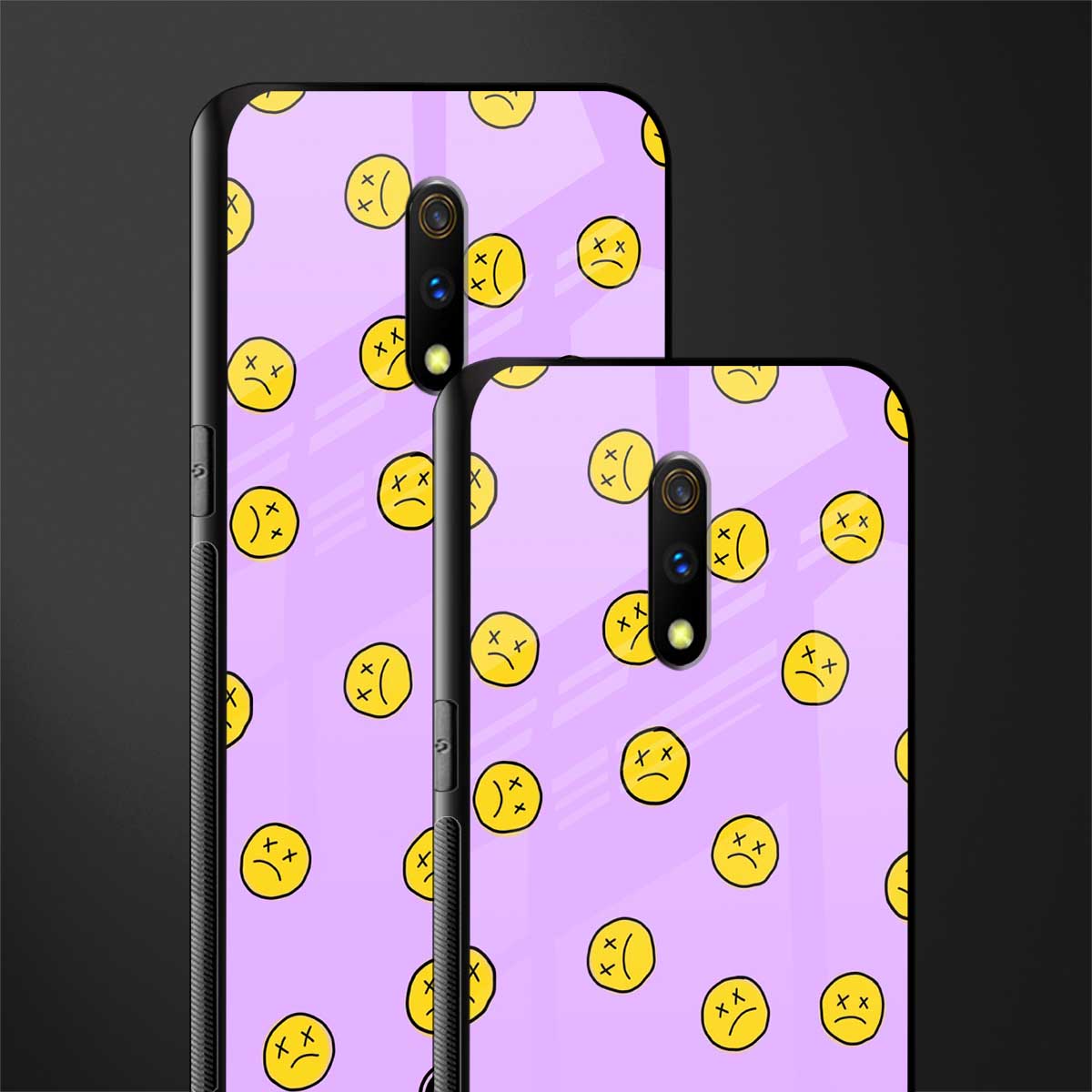 groovy emoticons glass case for oppo k3 image-2