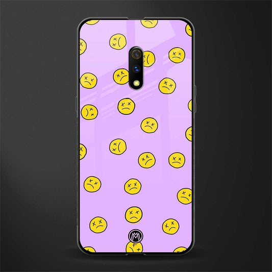 groovy emoticons glass case for oppo k3 image