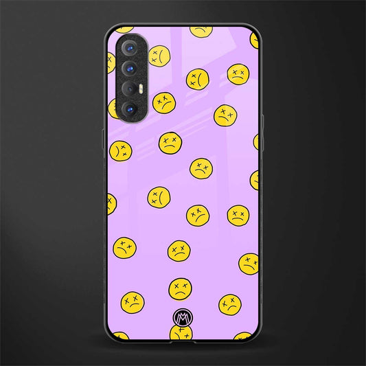 groovy emoticons glass case for oppo reno 3 pro image