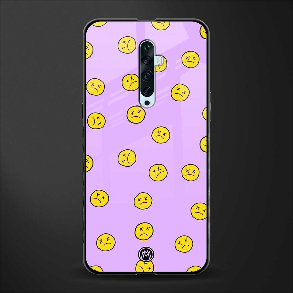 groovy emoticons glass case for oppo reno 2f image