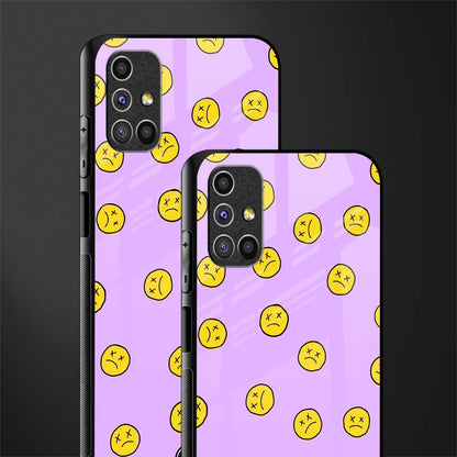 groovy emoticons glass case for samsung galaxy m51 image-2