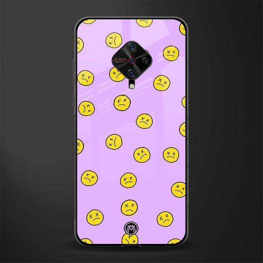 groovy emoticons glass case for vivo s1 pro image