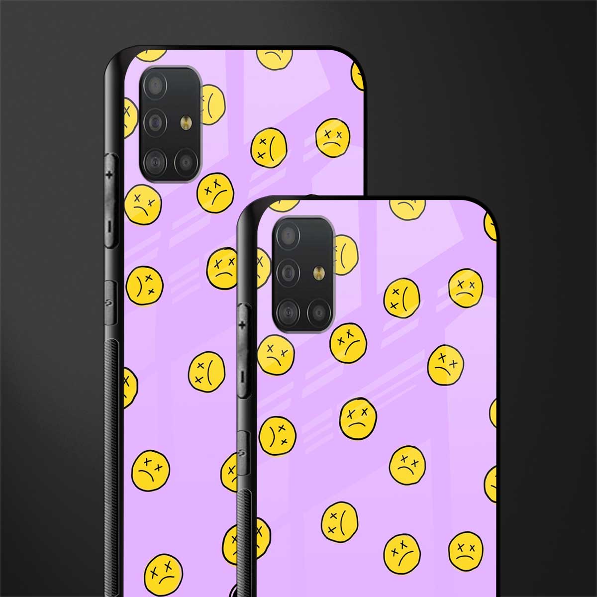 groovy emoticons glass case for samsung galaxy a51 image-2