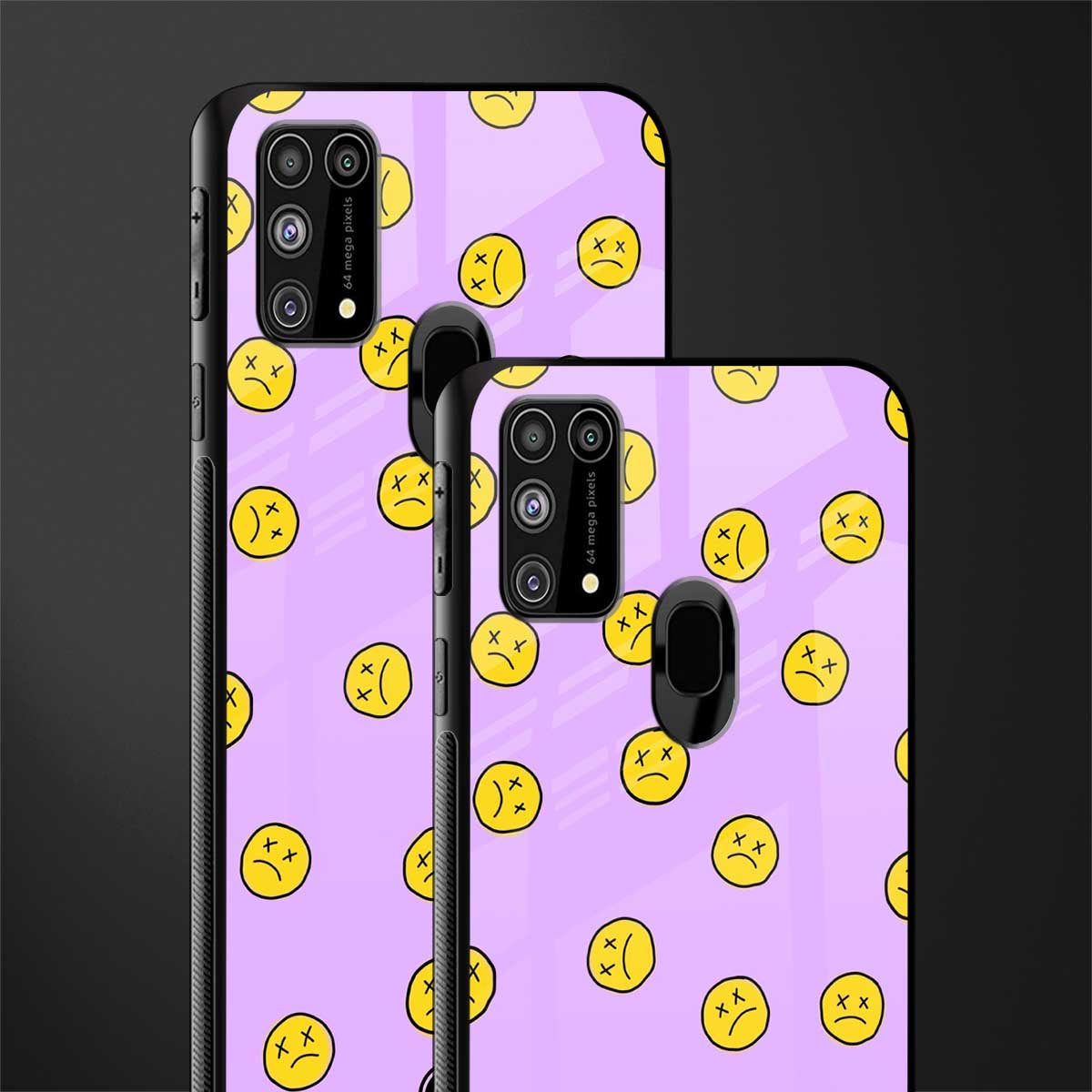 groovy emoticons glass case for samsung galaxy m31 image-2