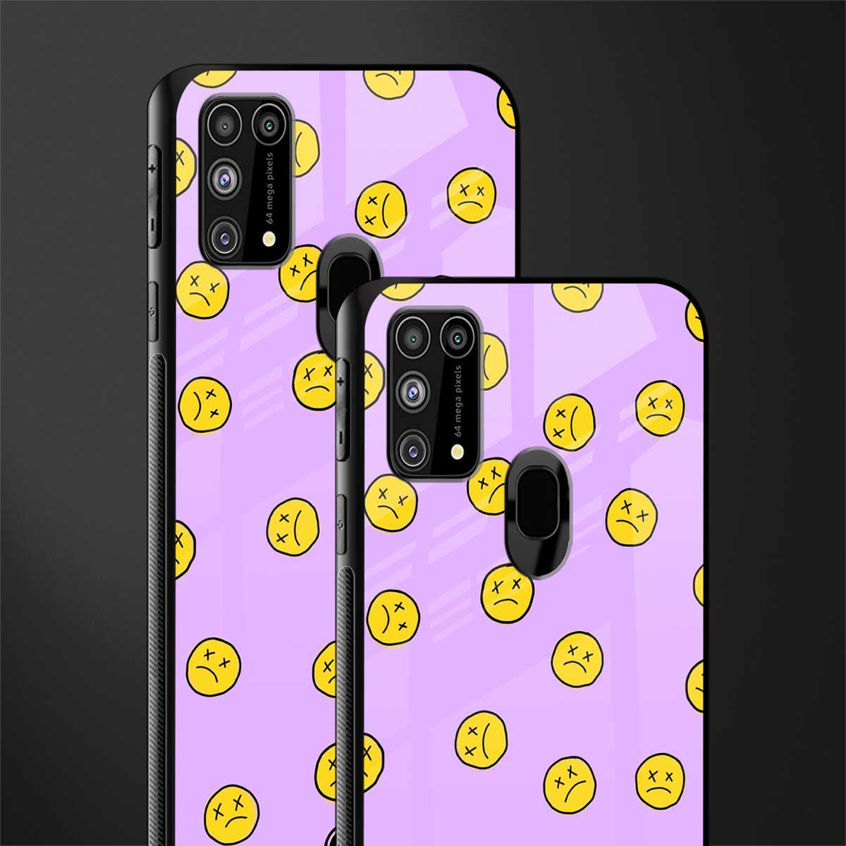 groovy emoticons glass case for samsung galaxy f41 image-2