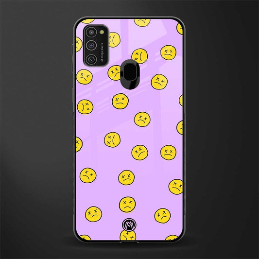 groovy emoticons glass case for samsung galaxy m30s image