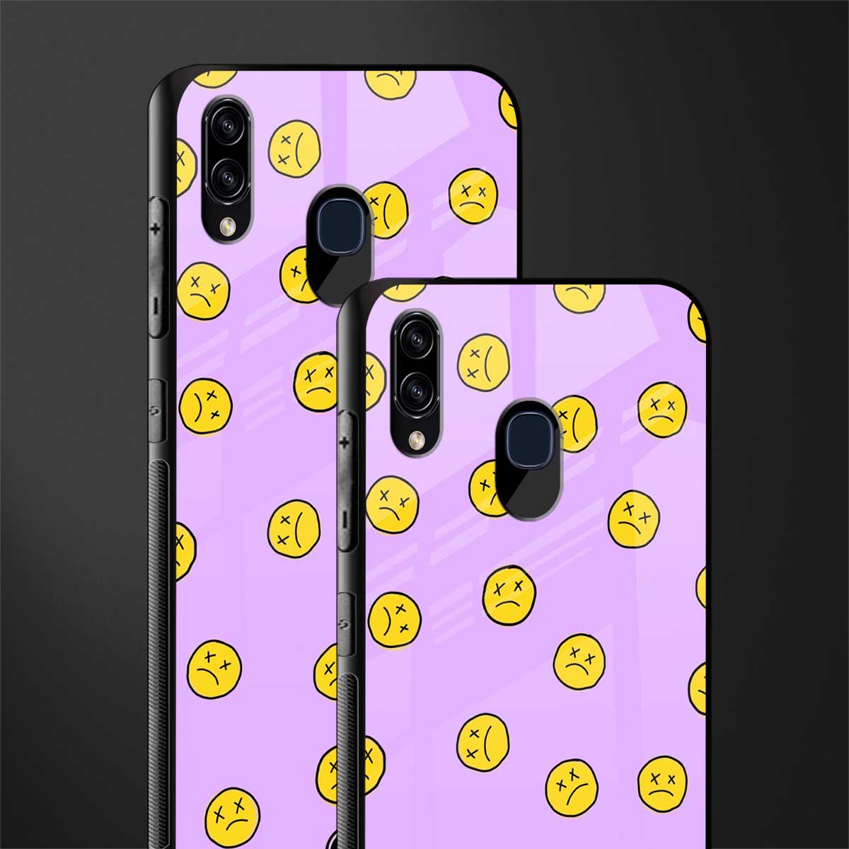 groovy emoticons glass case for samsung galaxy a20 image-2
