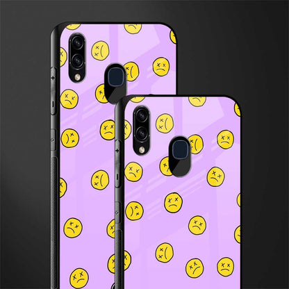 groovy emoticons glass case for samsung galaxy a20 image-2