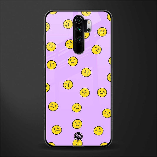 groovy emoticons glass case for redmi note 8 pro image